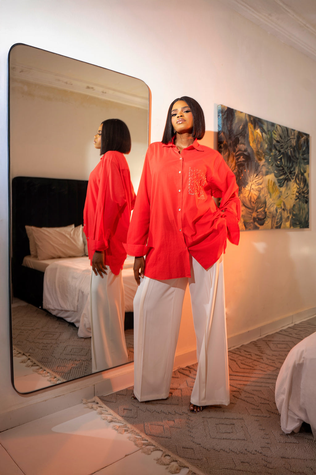 AMMA BEADED SHIRT